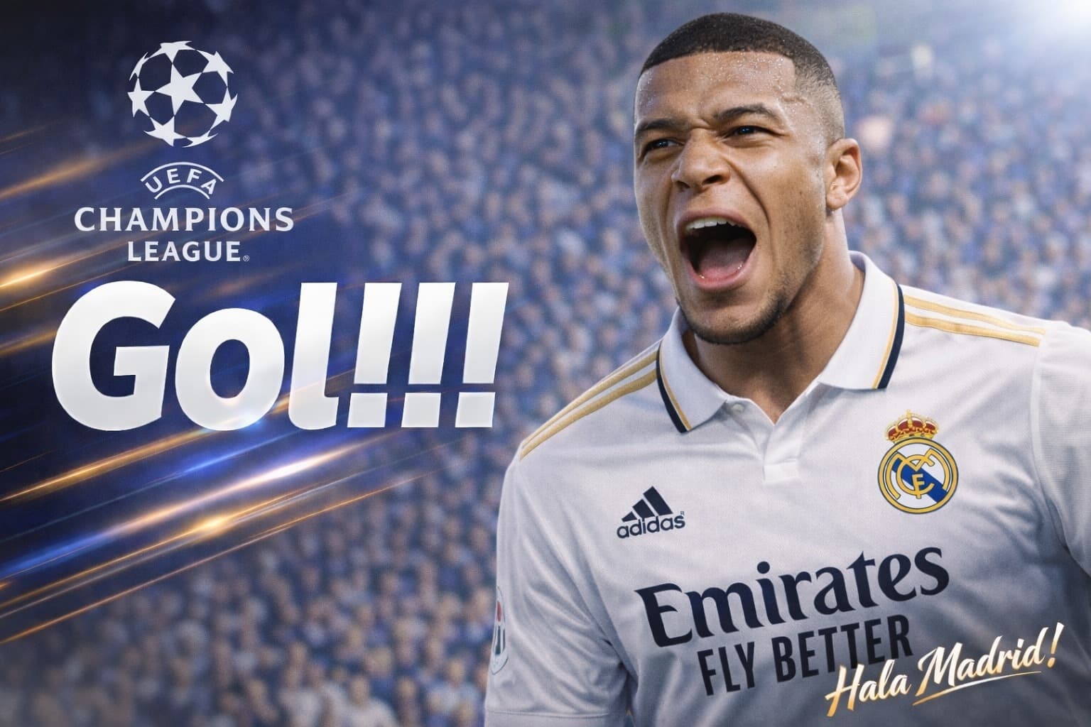 É GOL DO REAL DE NOVO! ⚽🚀 Mbappé marca o segundo e vira o jogo: 1 x 2! Velocidade absurda, finalização fria e os merengues na frente mai…