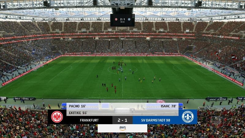 erster Sieg in der Meisterschaft 🇩🇪 Primeira vitória no campeonato🇵🇹 Ekitike 1x⚽ Pacho 1x⚽