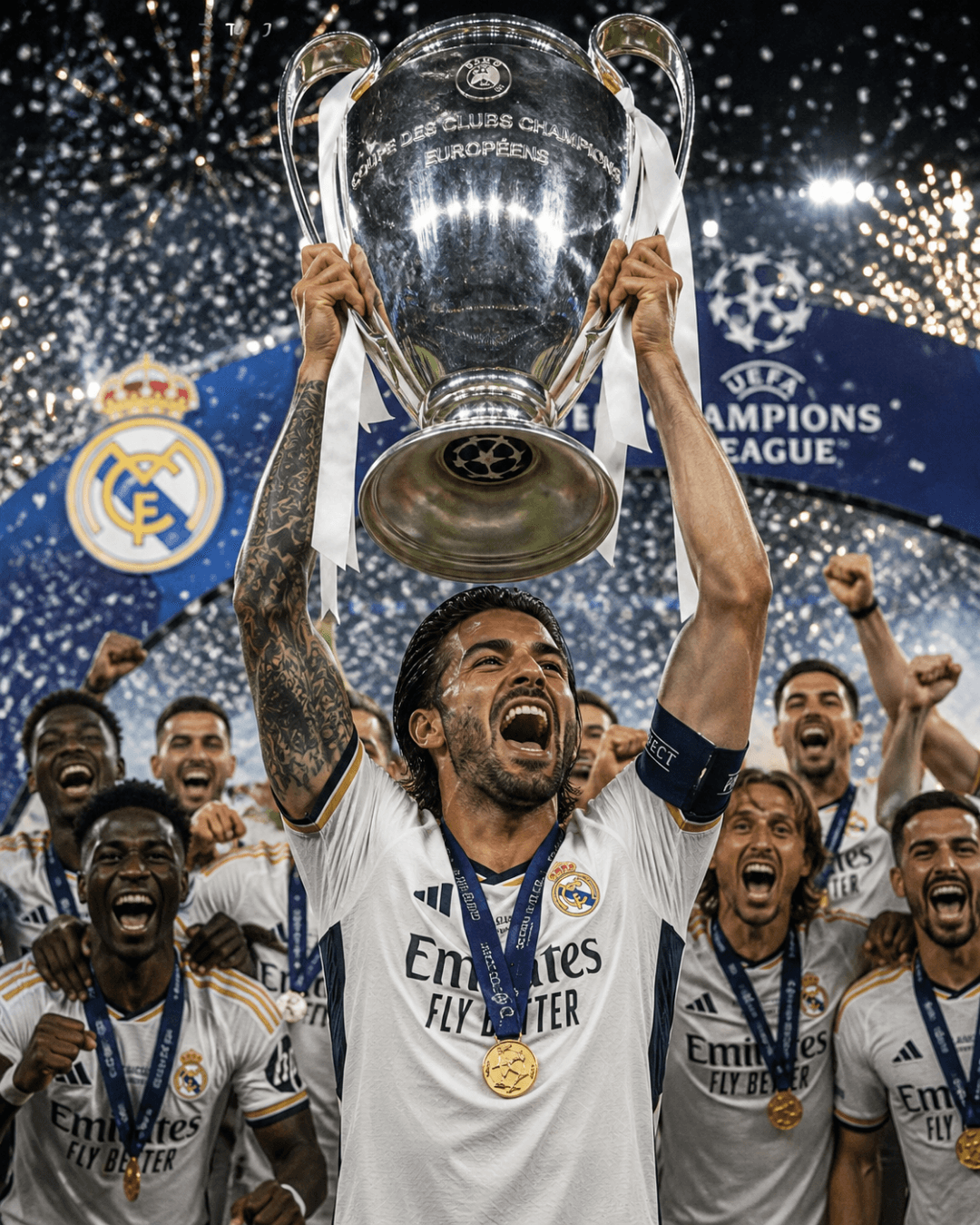 CAMPEONEEEEEEEEEE 1x0 MAIOR DA EUROPA CAMPEÃO DA CHAMPIONS LEAGUE 37-38!!! HALA MADRID! ⚪👑