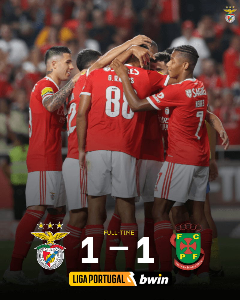ACABA O JOGO. Benfica empata na última jornada.