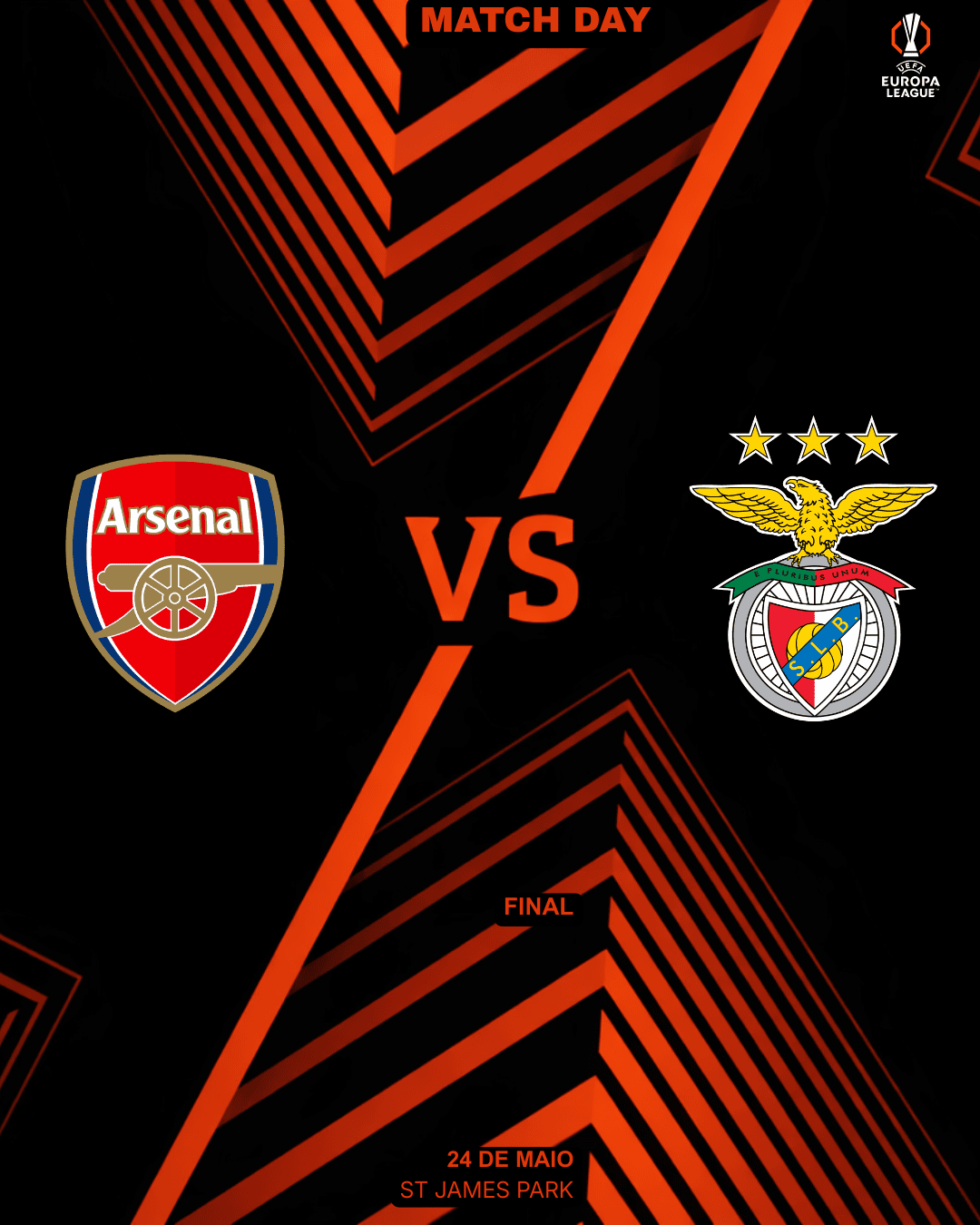 Dia de Europa League final contra o Arsenal.