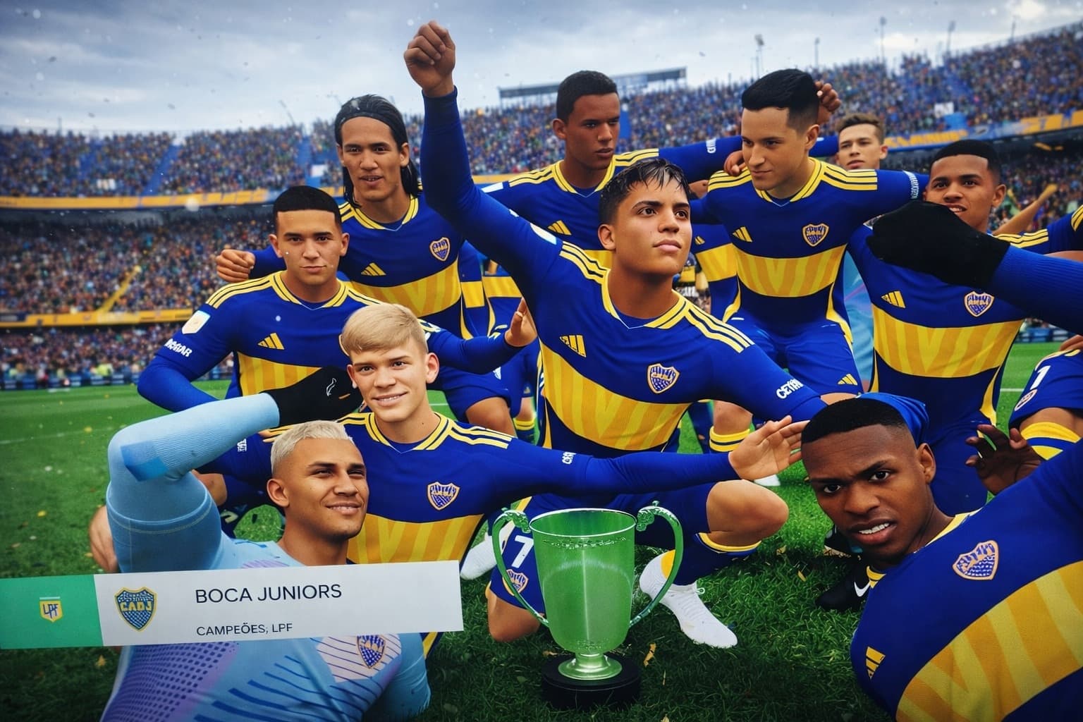 Campeões da LPF😍, Vamos Boca!🔵🟡🏆