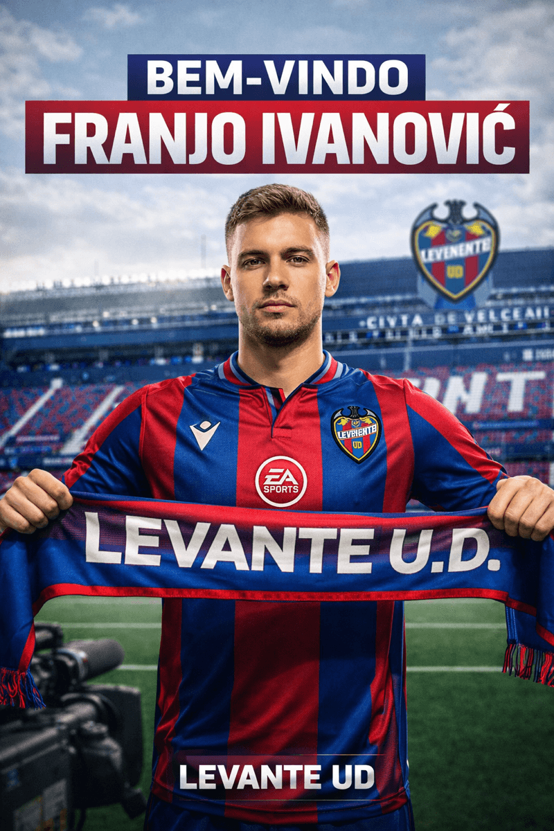🚨 OFICIAL 🚨 Franjo Ivanović chega ao Levante UD para fazer a diferença. Que comece a era. 💙❤️ #ModoCarreira #FIFA #LevanteUD