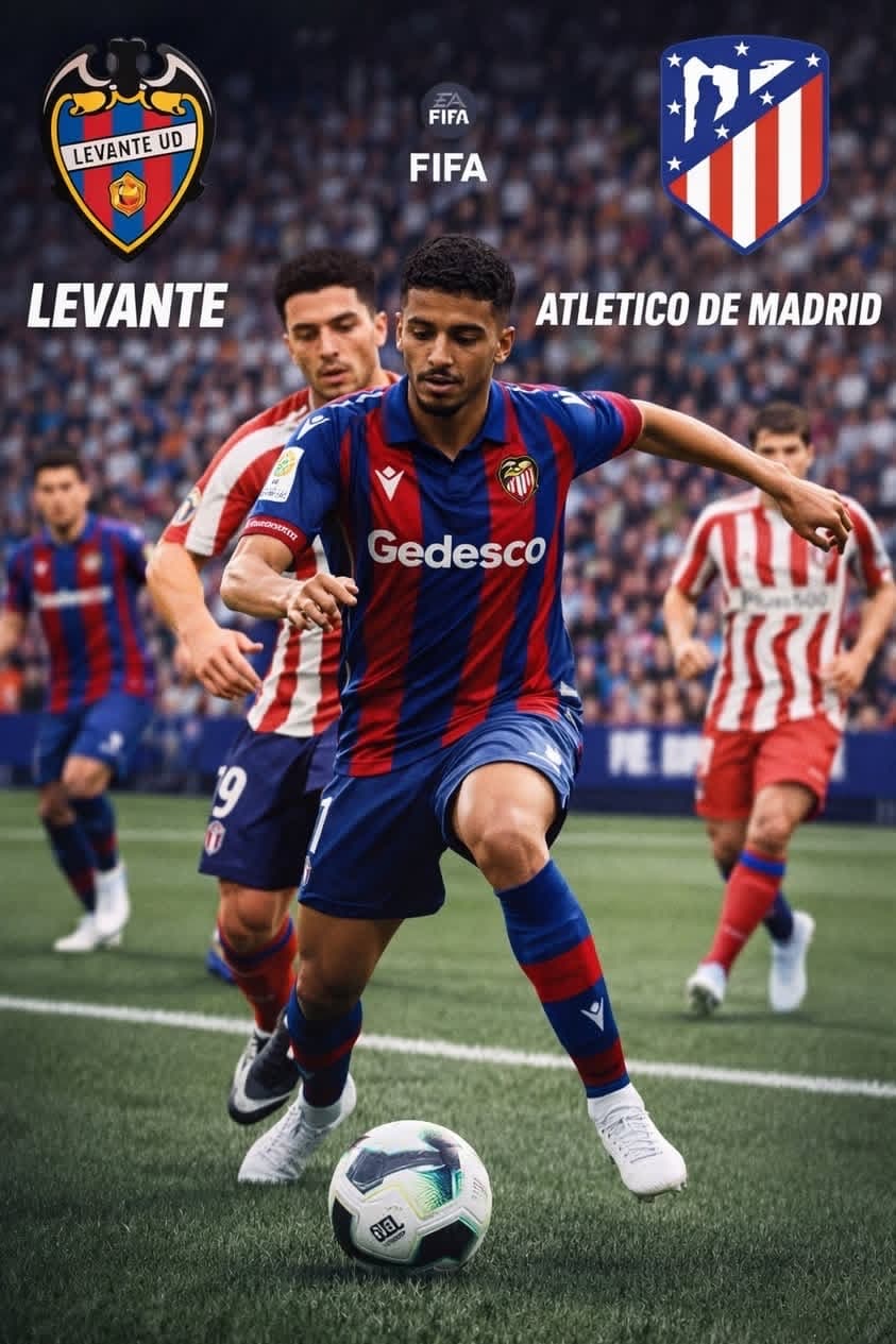 Levante 🆚 Atlético de Madrid Al Juwair em campo, duelo pesado contra um gigante da Espanha. É raça, habilidade e concentração do primeir…
