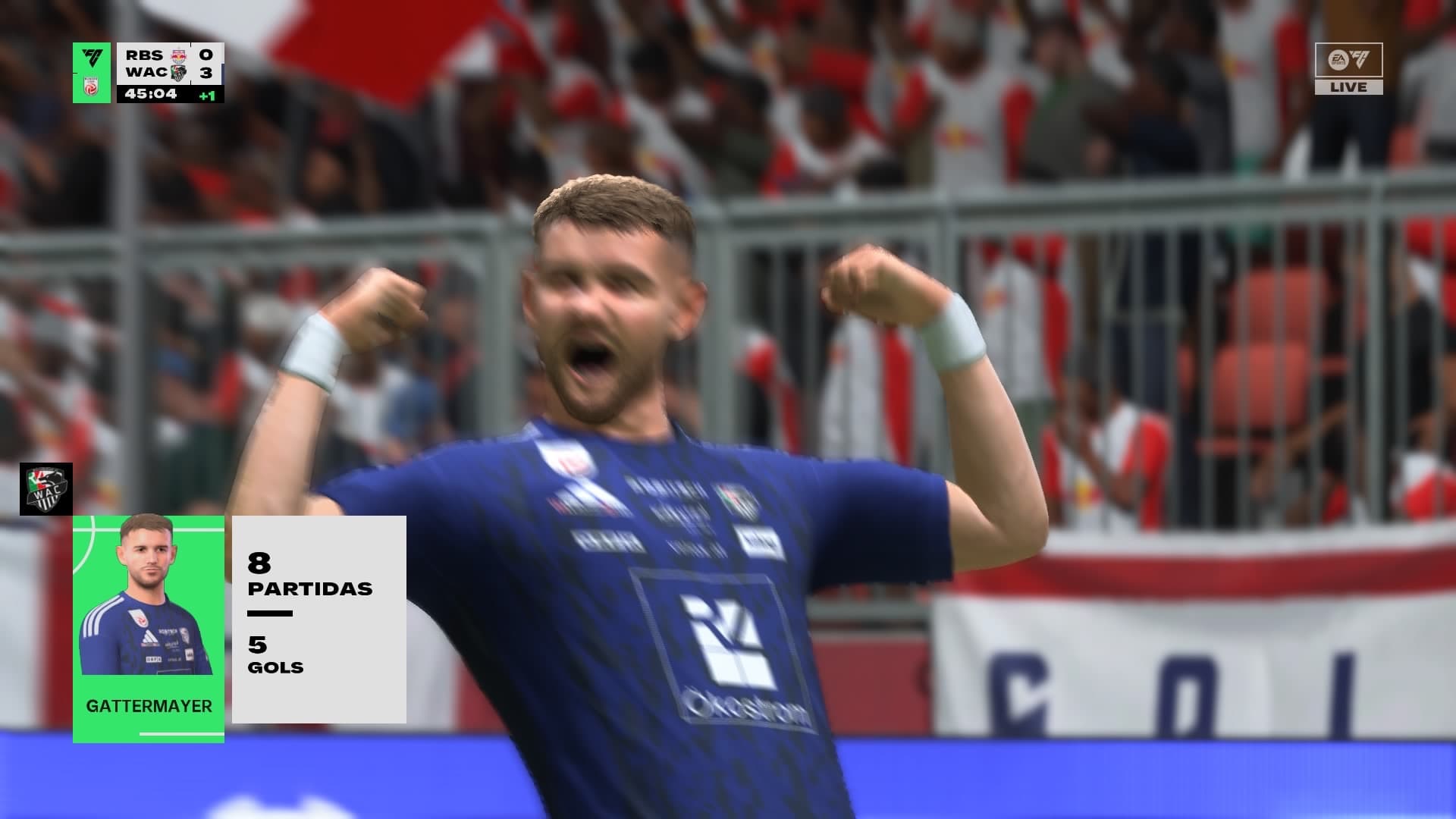 ⏰ 1°T 45min ⚽️ Gattermayer ⚔️ Salzburg 0x3 Wolfsberger #VAIIIIIWOLFS#PASSEIO# 🇧🇷🇦🇹