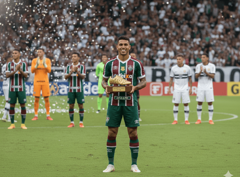 Depois de fazer o gol da vitória, Renatinho Jr foi eleito melhor em campo! ⚽️🔥 Fluminense 2 x 1 Remo - Rdd 14.