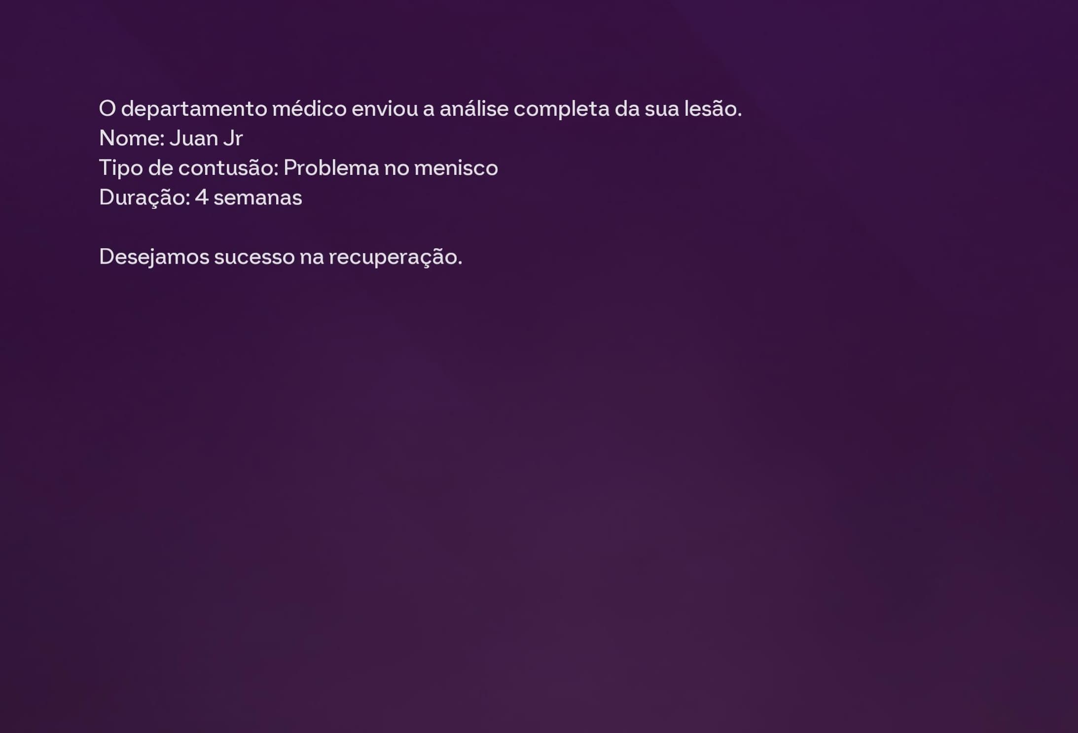 Mais uma lesão me tira dos gramados, se Deus quiser voltarei mais forte🙏💪