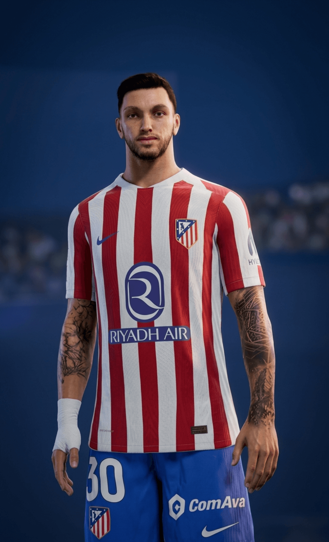 🚨NOVO VISUAL🚨 um mês de recuperação, Alex Oliver aparece de visual novo no CT do Atlético de Madrid, Oliver apareceu com a barba pra fa…