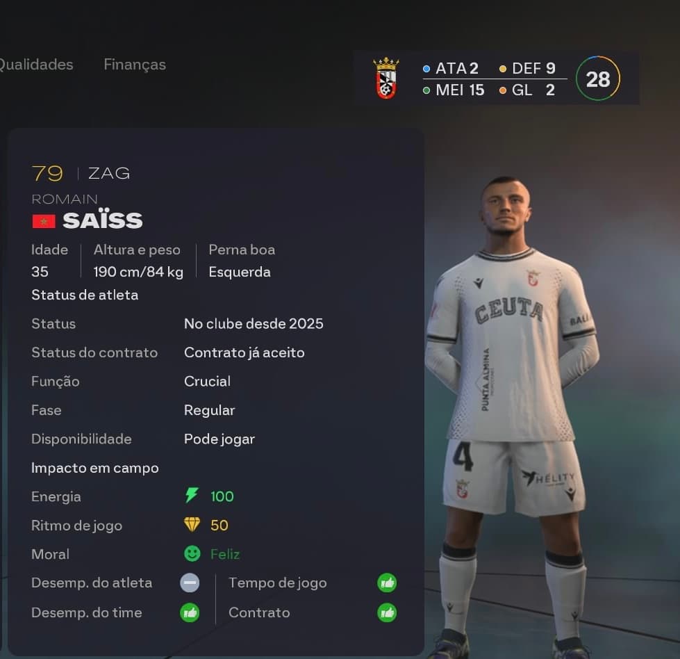 🚨 Segunda contratação confirmada! O nosso time acaba de ganhar reforço de peso: Saïss, jogador experiente, chega para somar qualidade e …