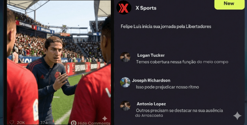 🔥📰 Jornal {@}[X Sports](698eb49cf5dc7f523f86aa03) 🏆Começa a caminhada na Copa Libertadores da América! O técnico Felipe Luís inicia su…