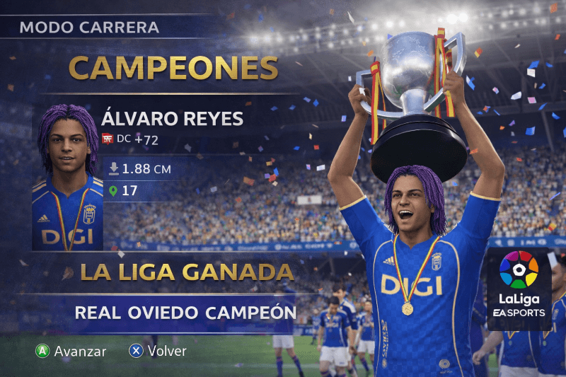 Sencillamente increíble, Oveidó ganó la Liga con una actuación absurda de Reyes.
