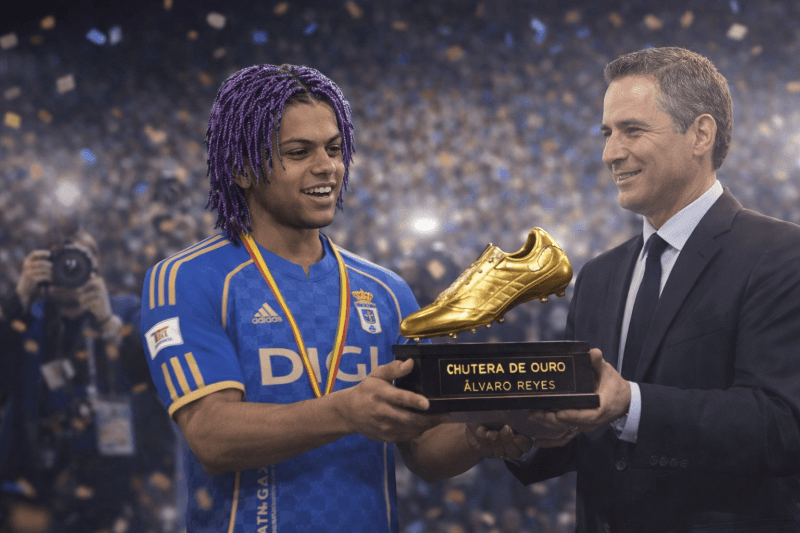 Quería agradecer a mi equipo y a mi familia. Nunca esperé ganar una Bota de Oro. Sé que suena loco, pero competí contra grandes nombres c…