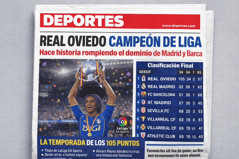 Tras su histórica conquista del título de Liga con 105 puntos, el Real Oviedo inicia un nuevo capítulo: la UEFA Champions League. El equi…