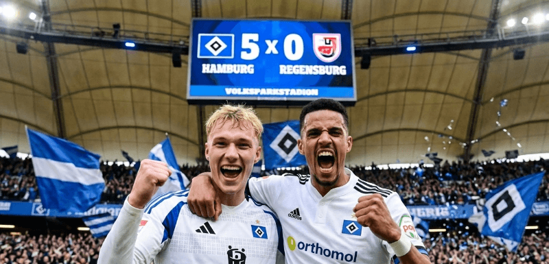 Vencemos o Regensburg por 5 x 0 com outro hat trick de Karabec e dois gols de Glatzel!!!