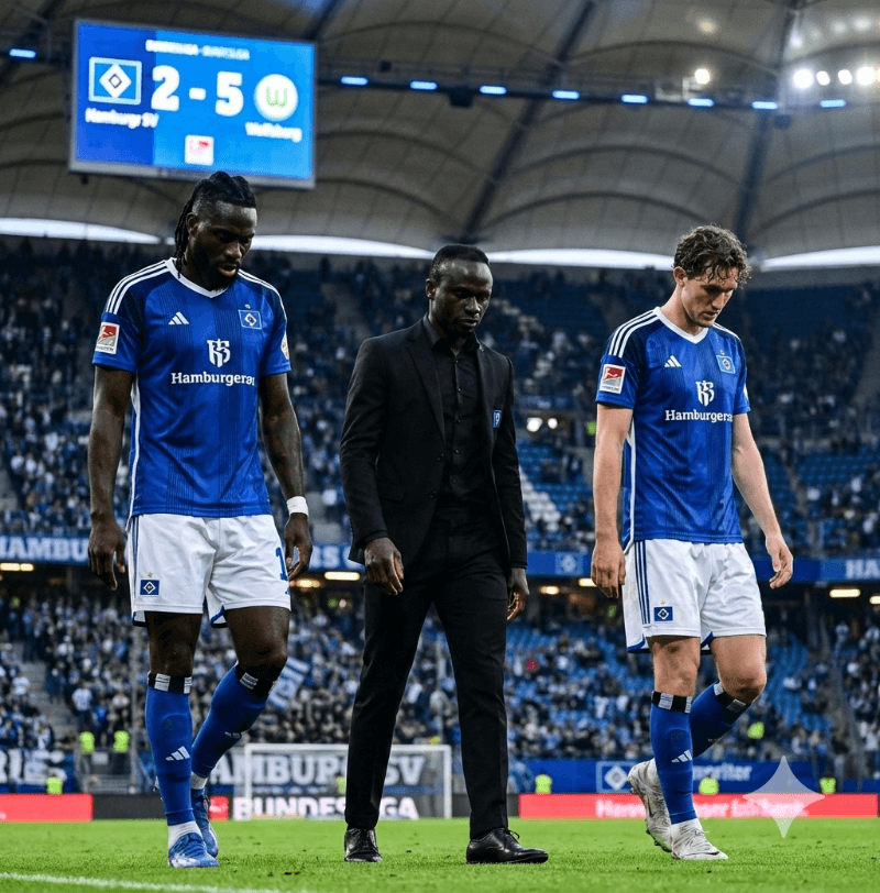 Fomos muito mal e perdemos o segundo jogo da Bundesliga Hamburgo 2 x 5 Wolfsburg Gols de Arokodare e Ruiz