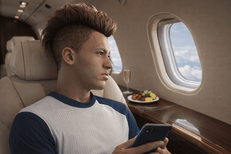 Viajando para o jogo contra Manchester United Pretendo fazer um had trik