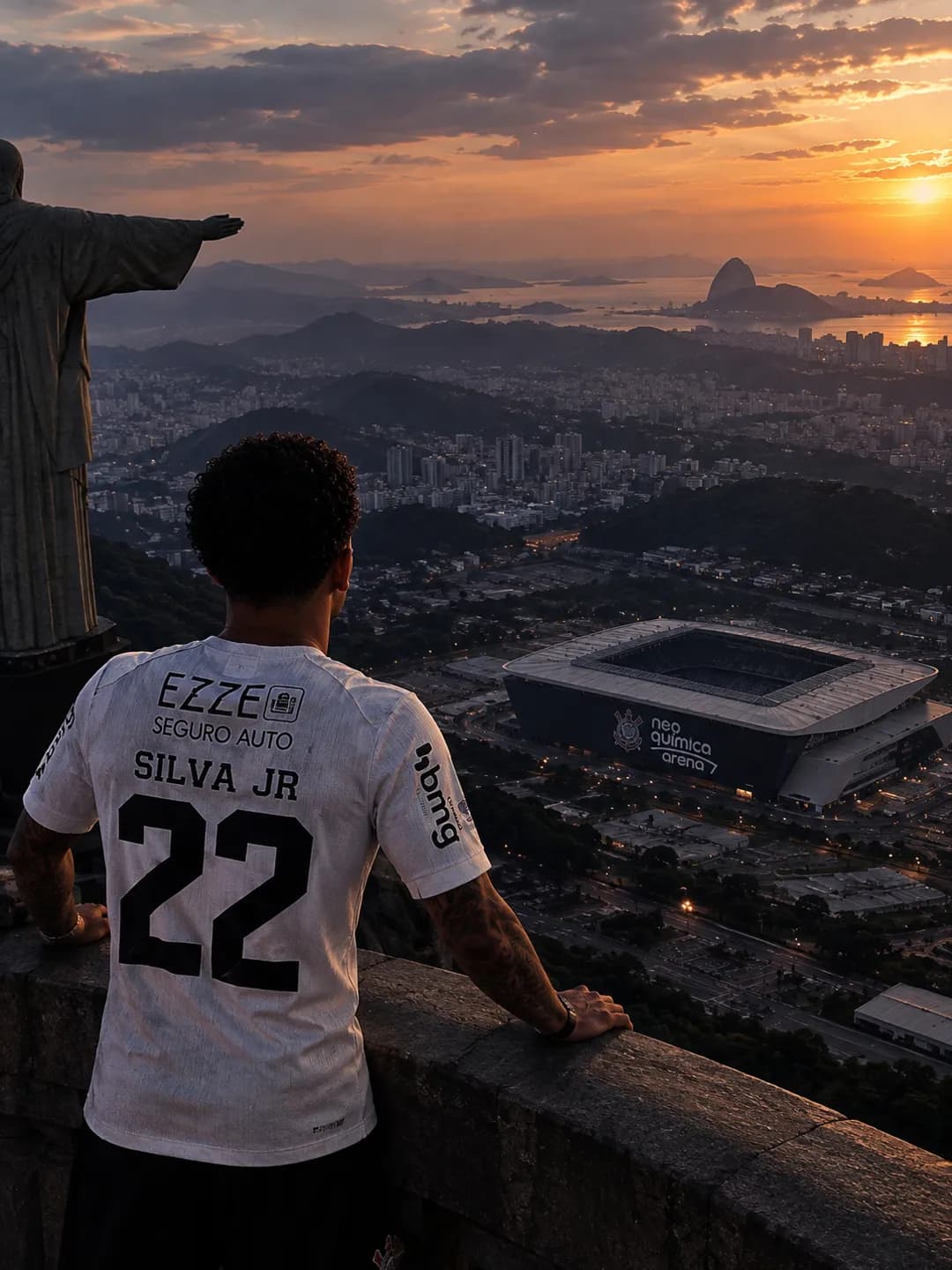 Dias de descanso, mente tranquila e o coração sempre ligado no Timão. 🖤🤍🏴 De um dos lugares mais incríveis do Brasil, admirando a vist…
