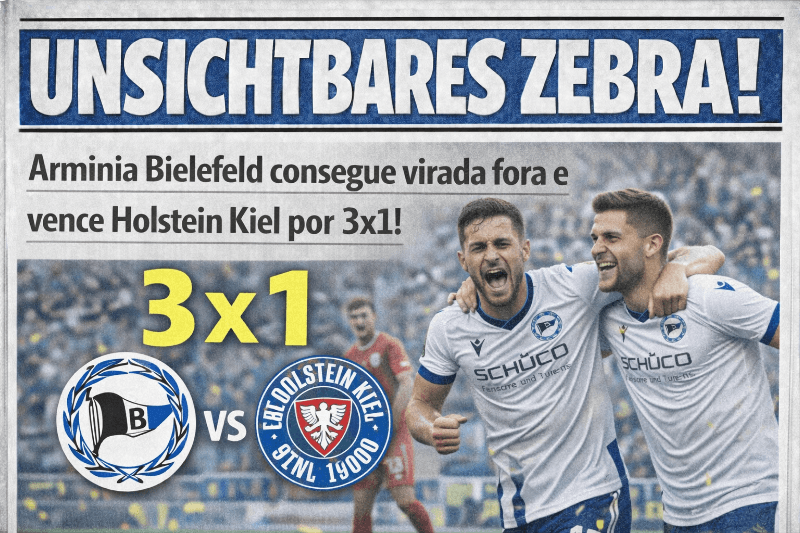 O Arminia Bielefeld vive um grande momento na temporada. Após uma vitória emocionante por 3 a 1, de virada, fora de casa contra o Holstei…