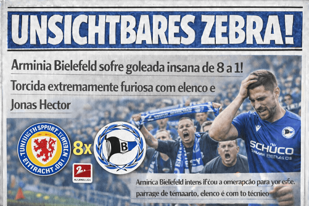 O Arminia Bielefeld viveu uma das noites mais dolorosas de sua história recente ao ser derrotado por 8 a 1 pelo Eintracht Braunschweig, e…