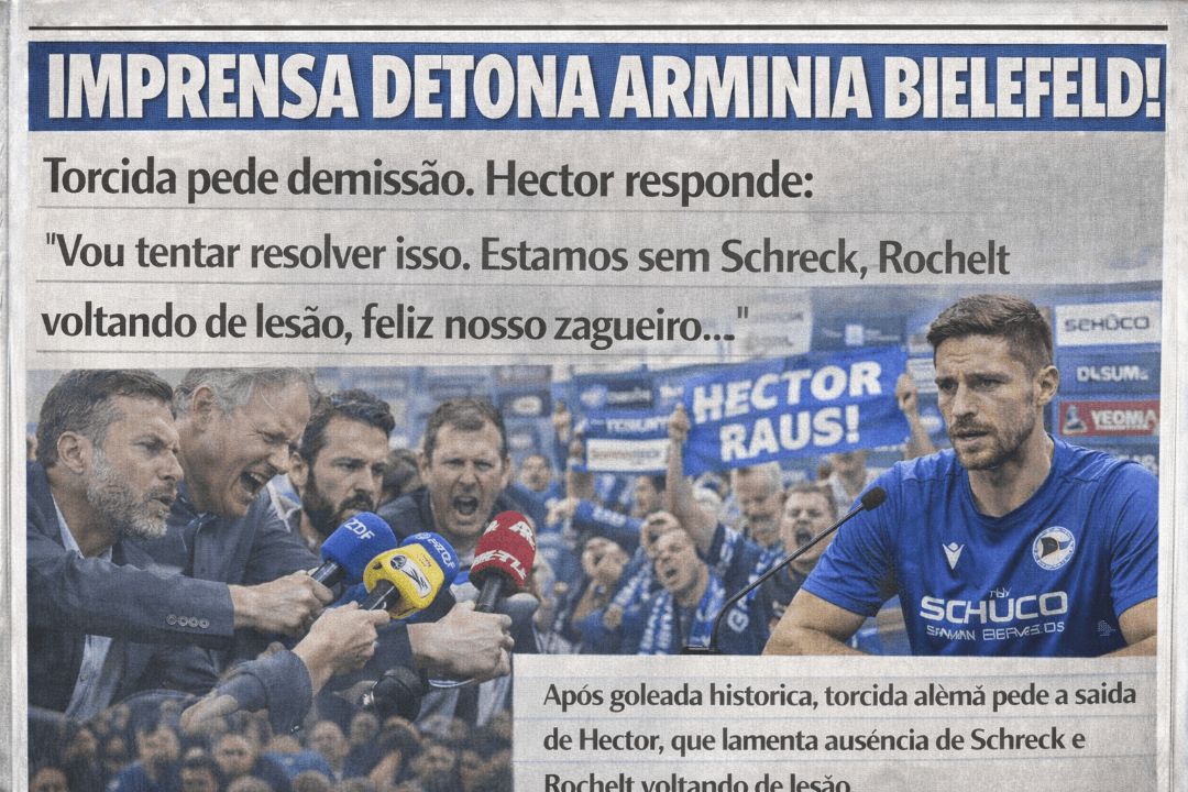A goleada por 8 a 1 sofrida pelo Arminia Bielefeld diante do Eintracht Braunschweig gerou uma forte reação da imprensa alemã e da torcida…
