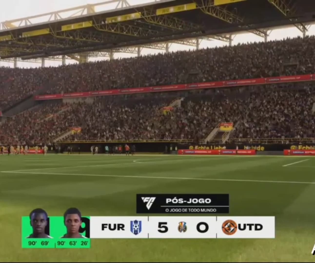 No meu primeiro jogo eu ganhei de 5 a 0