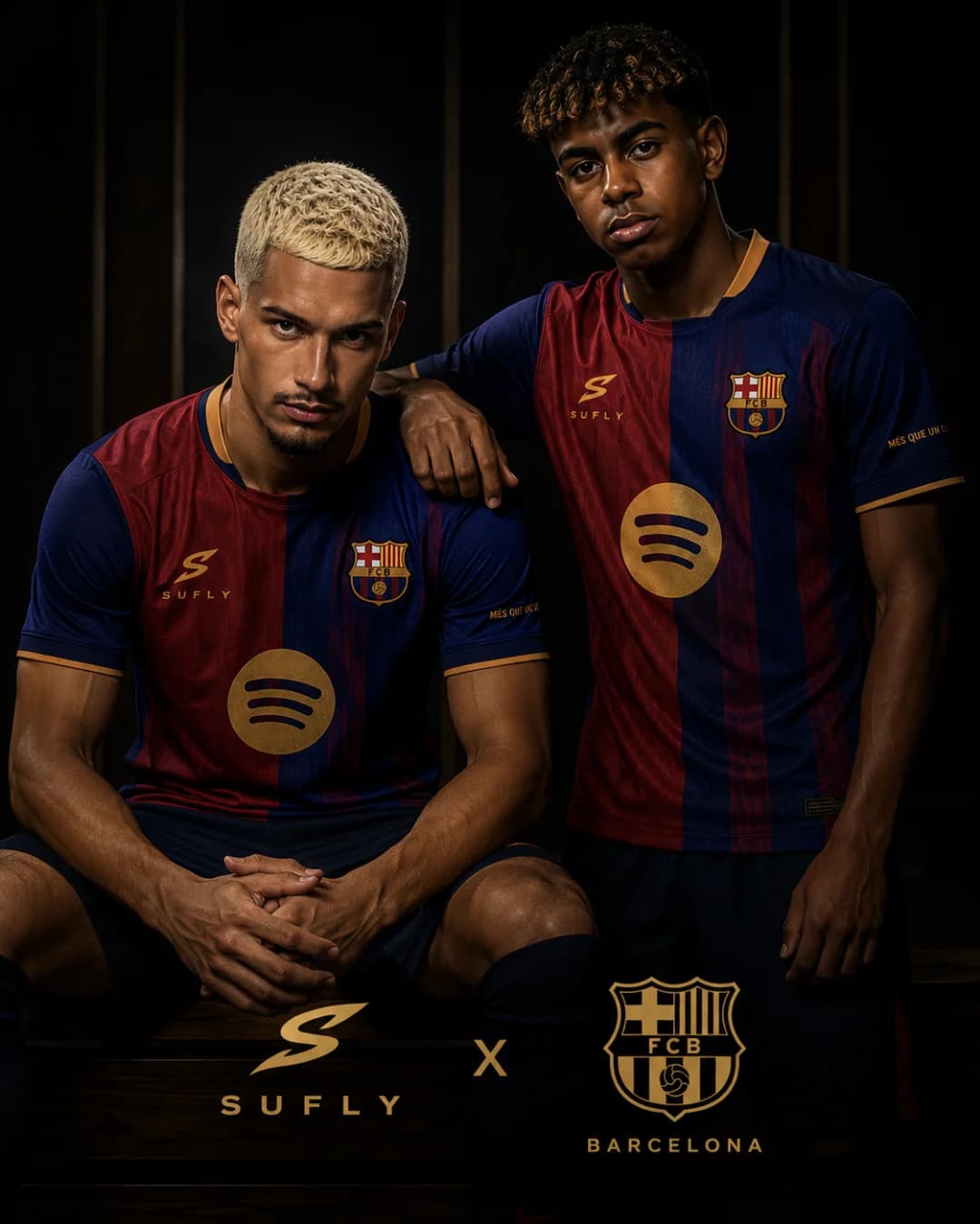 Barcelona irá usar a nova camisa em parceria com a {@}[Sufly](6a0a6f5ad0a41253ac30dc6a)y na estreia da Cahmpions League, contra o Rapid