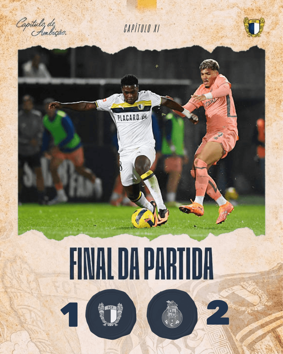 Fim de jogo no Estádio Municipal de Famalicão. O Famalicão lutou até ao fim, fomos guerreiros e lutámos até à última oportunidade, mas in…