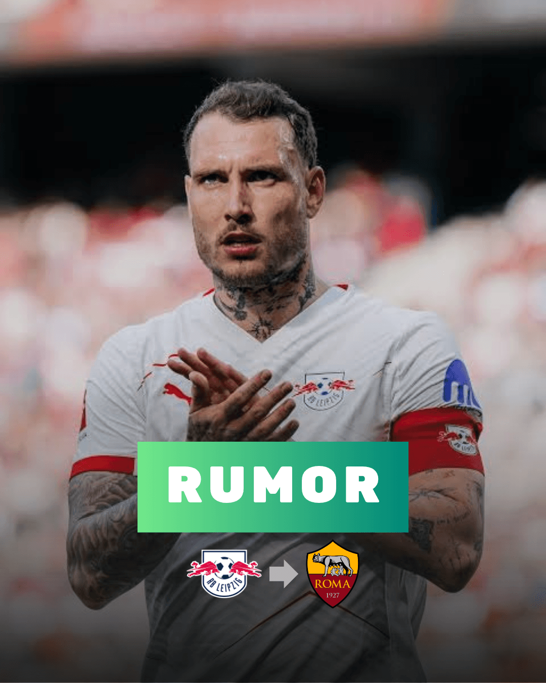 SUBSTITUTO!? AS Roma estuda a contratação de David Raum do RB Leipzig, a proposta pode girar em torno de €35 Milhões, o meio-campista ale…