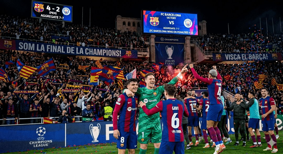 🔥 QUE CLASSIFICAÇÃO INSANA! 🔵🔴 O FC Barcelona está na FINAL da Champions League! 🏆 ⚔️ Agregado: 7️⃣ x 7️⃣ 😱 Jogo totalmente maluco… …