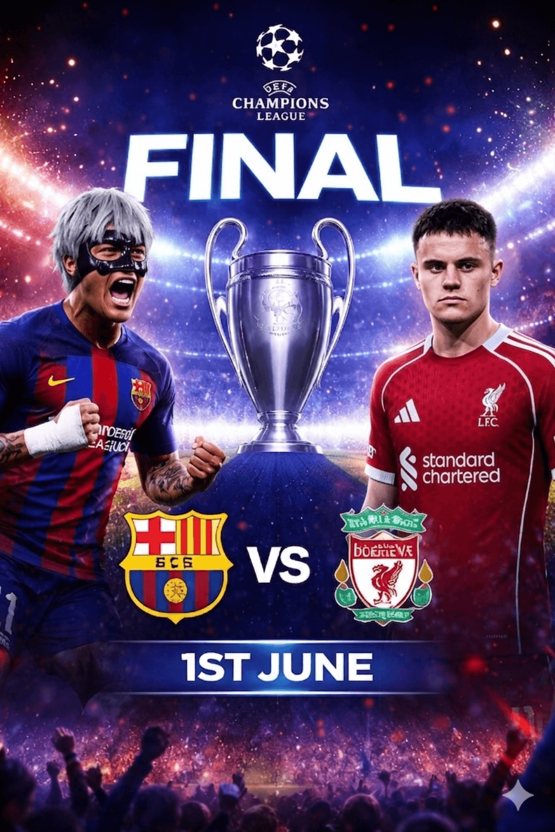 O destino não erra… 😳🔥 FINAL da UEFA Champions League 🏆 FC Barcelona 🆚 Liverpool FC Não é só mais um jogo… é reencontro com o meu pas…