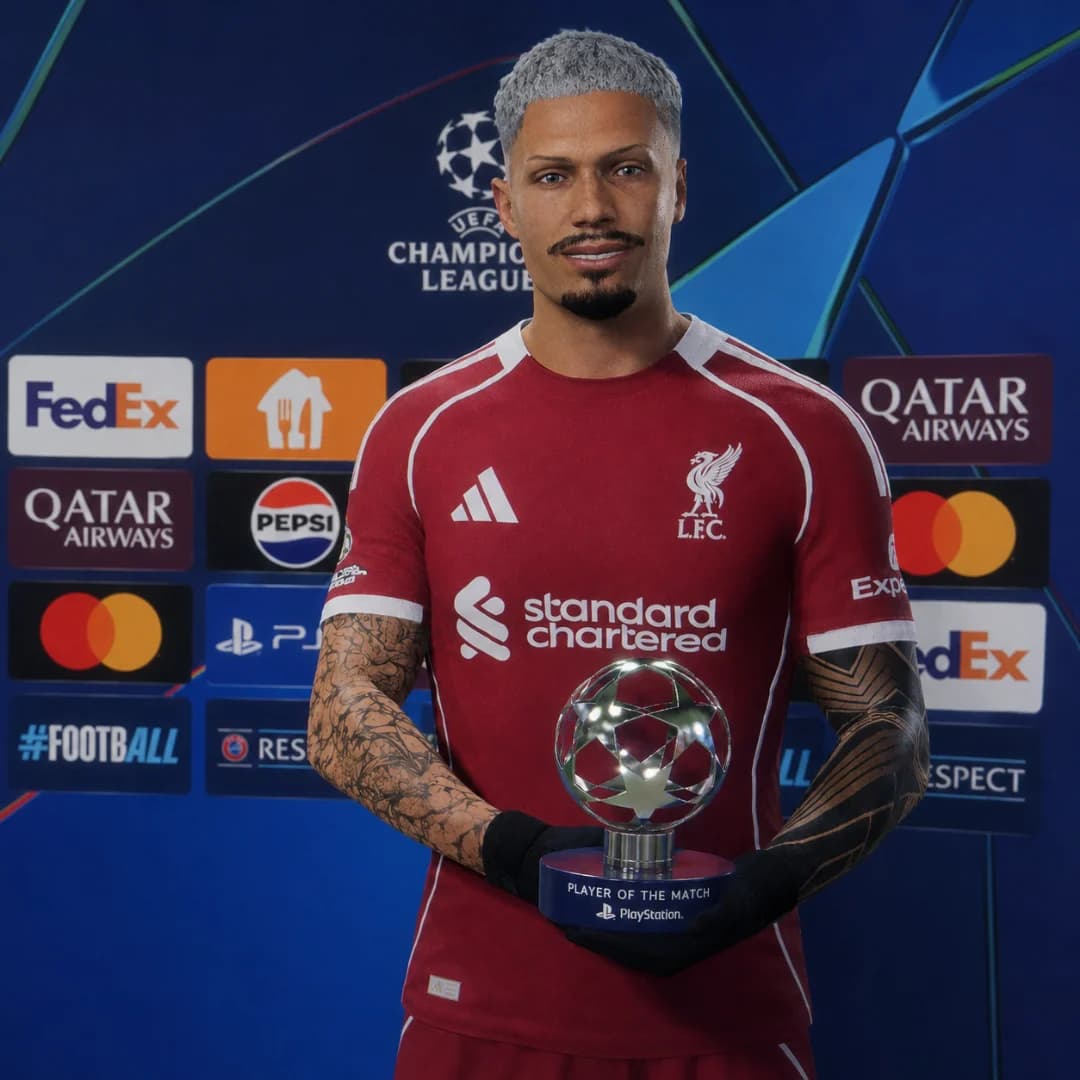 I was MVP after a great Champions League game against Milan FC with two amazing goals from me 🔥🏴󠁧󠁢󠁥󠁮󠁧󠁿