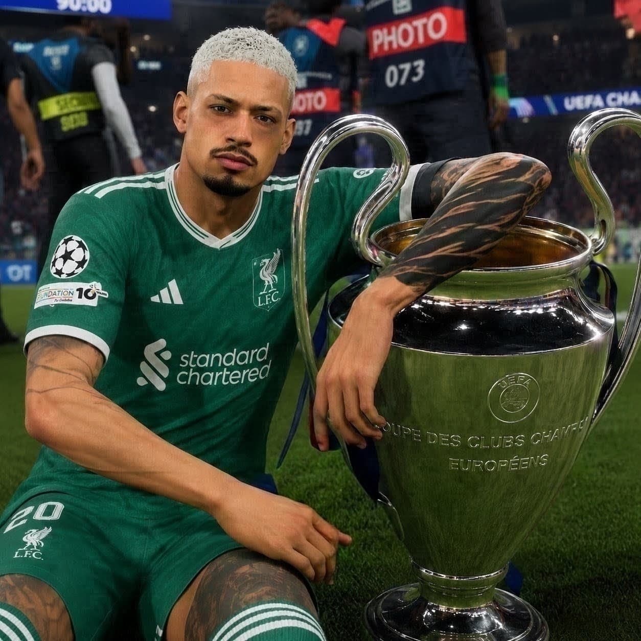 We won the Champions League against Bayern Munich 3-1 and I was the MVP. #godaboveall🙏🏾