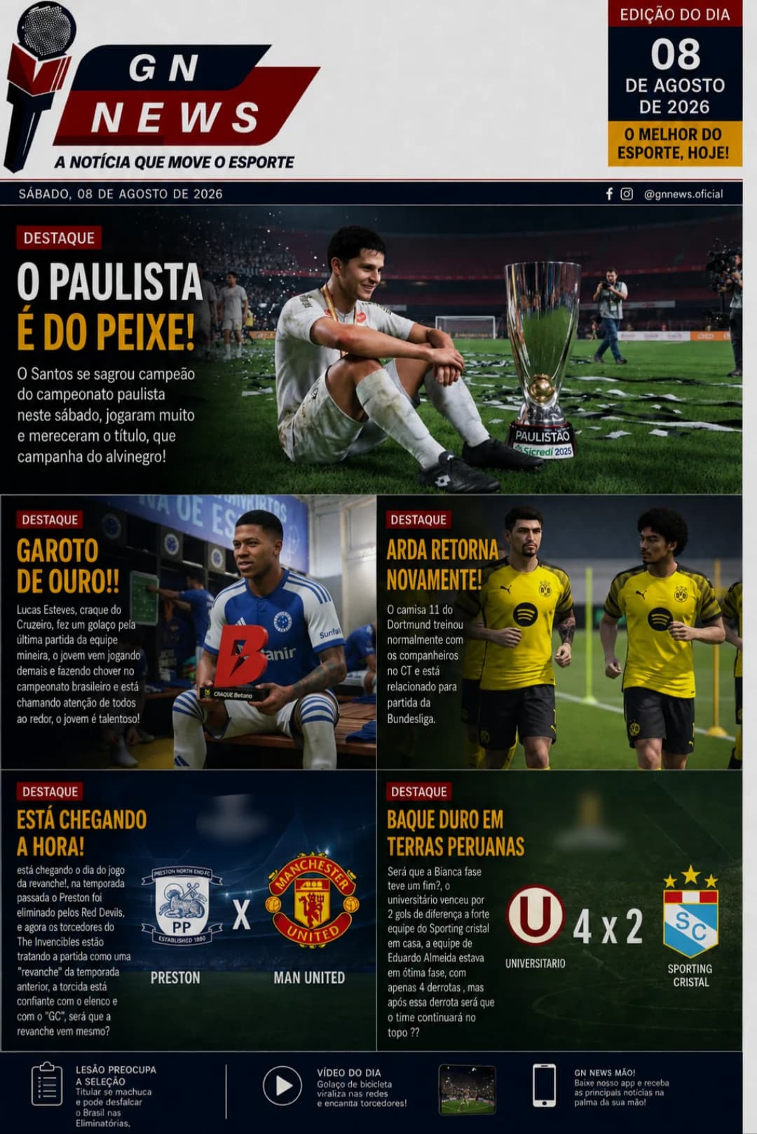 📰Novas notícias, novo jornal! Edição 08/08! Estamos de volta depois de uns dias parados, mais de volta do que nunca! {@}[GN News](69af30…
