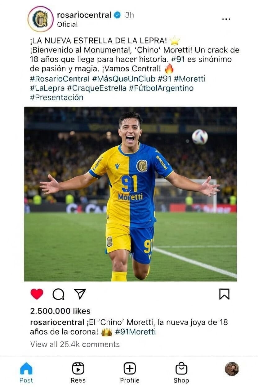 🚨🚨🚨 Nasce una nueva estrela Argentina. Será el próximo Dí Maria?