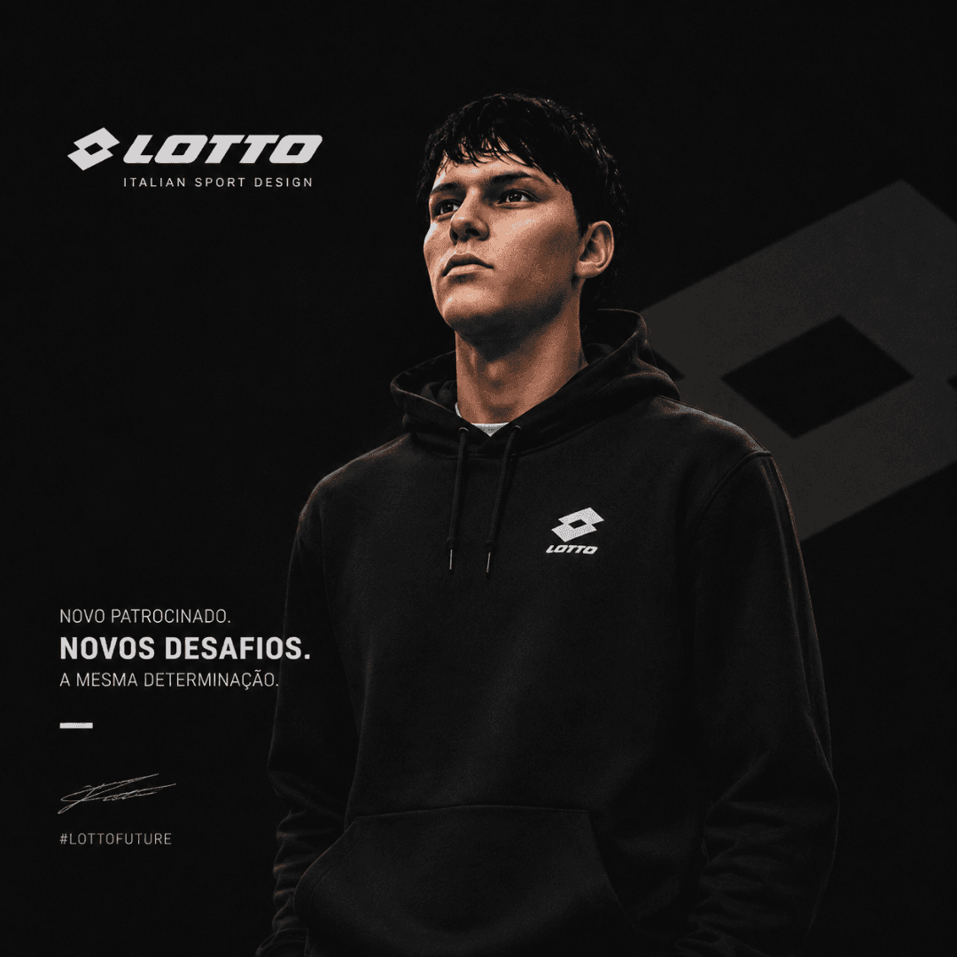 Novo craque! A Lotto anuncia que {@}[Rael Ferrari](6a19f446e22f73e4c12c8b2f) é o mais novo craque patrocinado pela marca! A jóia dos leõe…