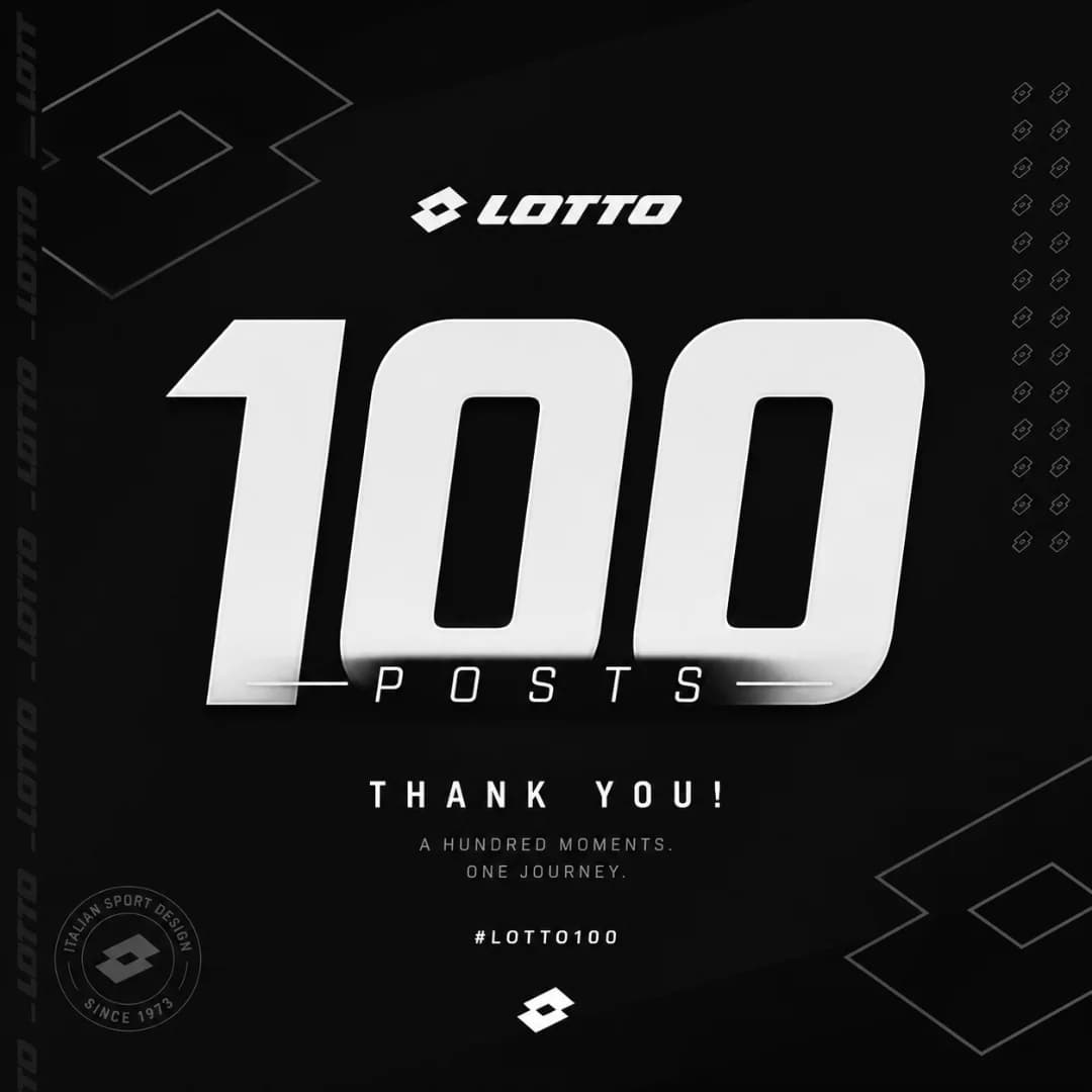 Pessoal !!! Somos 100 posts! Queria agradecer a todos que ajudaram a marca de alguma maneira, tamo junto a todos 🤜🏻🤛🏻 {@}[Lotto](69b0…
