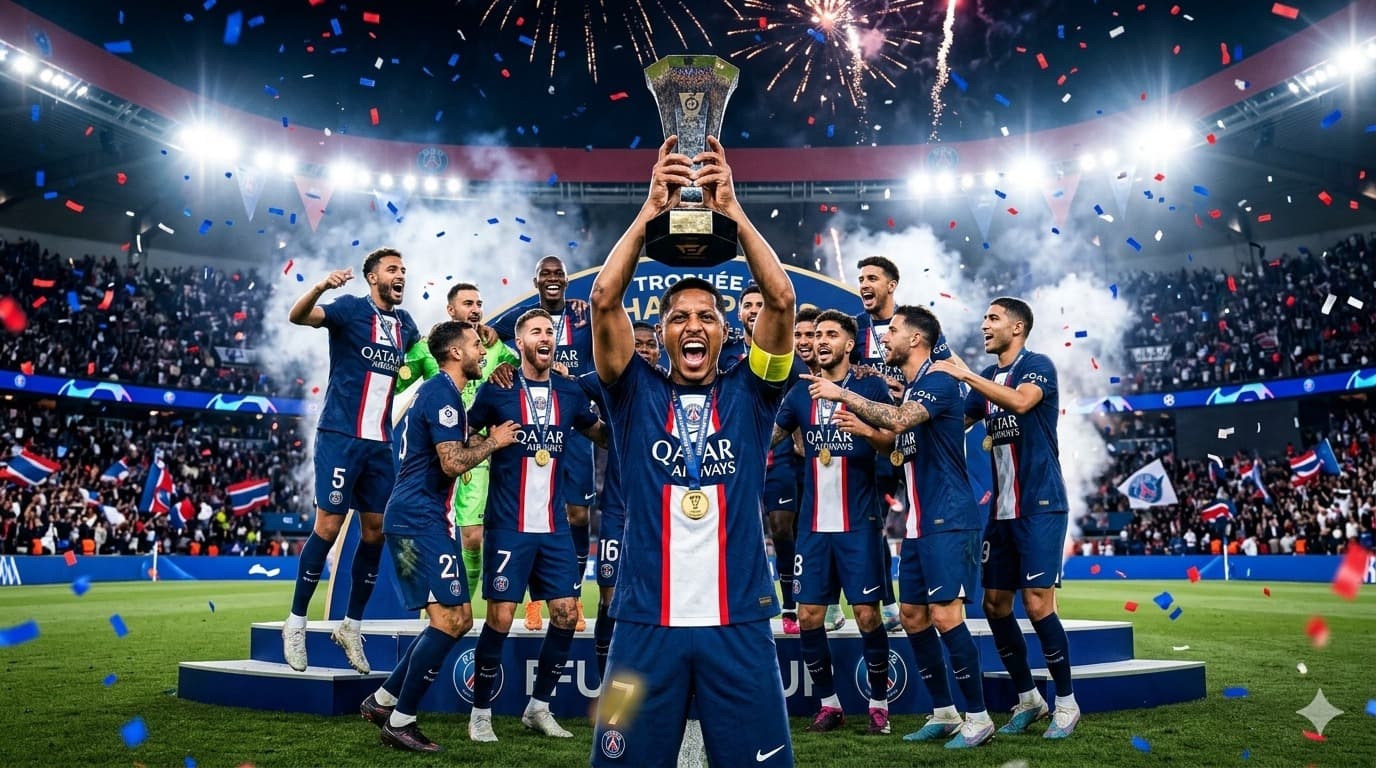 Campeões da Supercopa da França! 🏆🔵🔴 Primeiro título com o Paris Saint-Germain… e que seja só o começo. 💪⚽