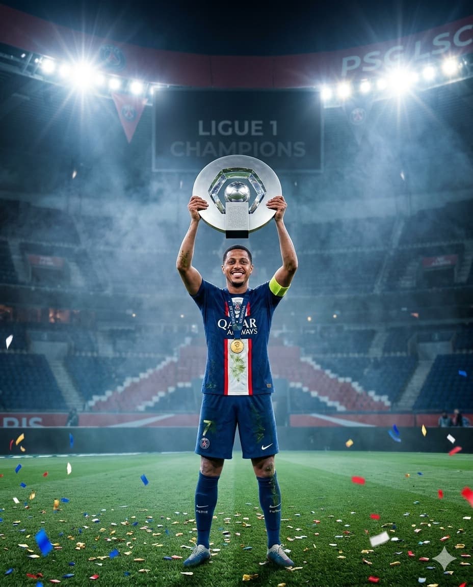 Campeões da Liga! 🏆🔵🔴 Temporada incrível com o Paris Saint-Germain. Seguimos fazendo história! 🔥⚽