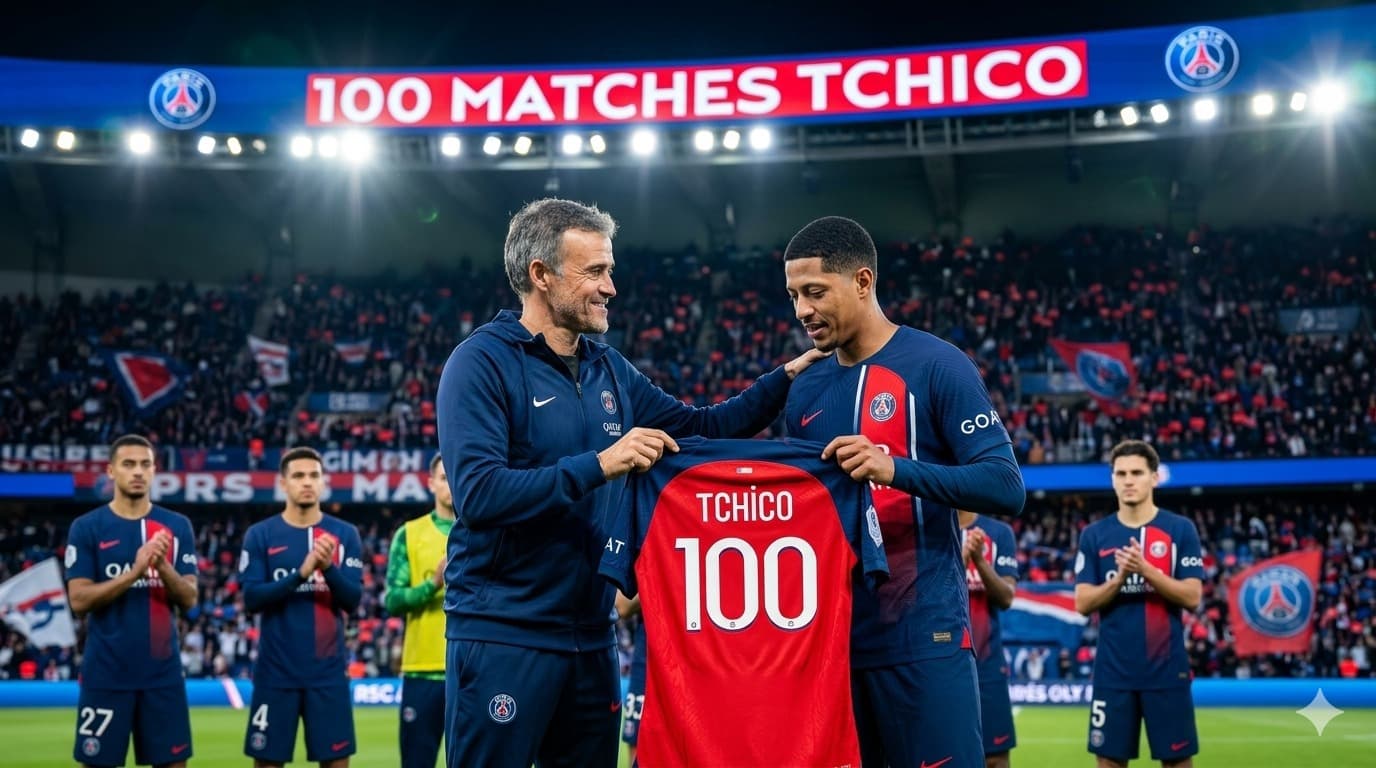 100 jogos com essa camisa. 💯🔵🔴 Orgulho enorme de fazer parte da história do Paris Saint-Germain. Vamos por mais! 💪⚽