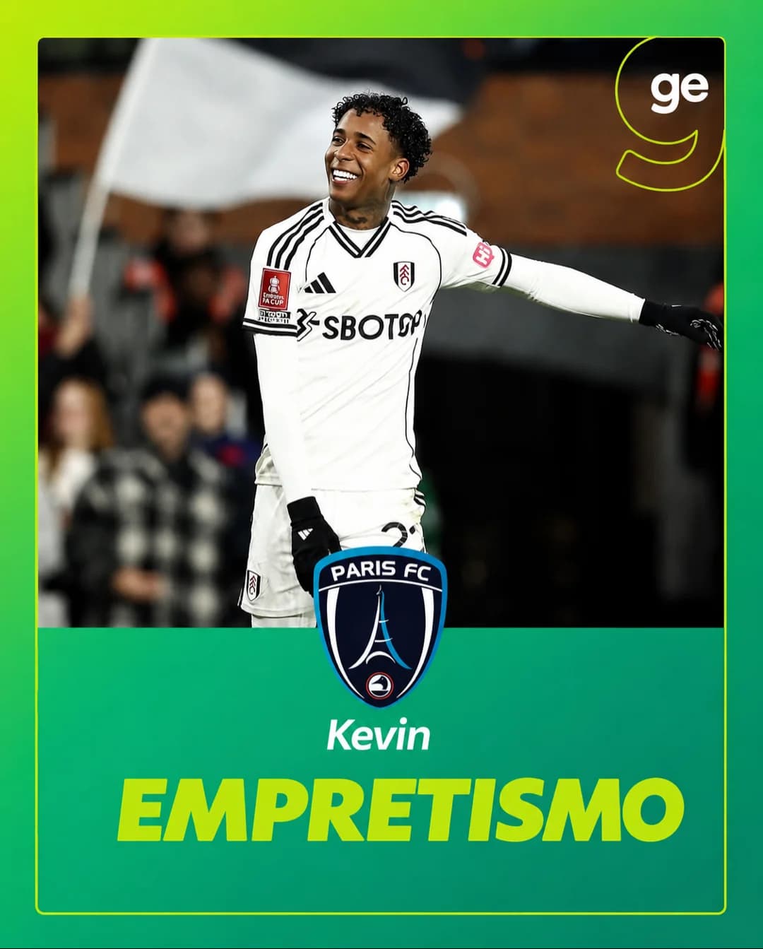 Assinou👀,O Paris FC acaba de assinar um empréstimo com o jogador Kevin,que atua no Fulham,ô empréstimo é curto,o jogador chega assim que…