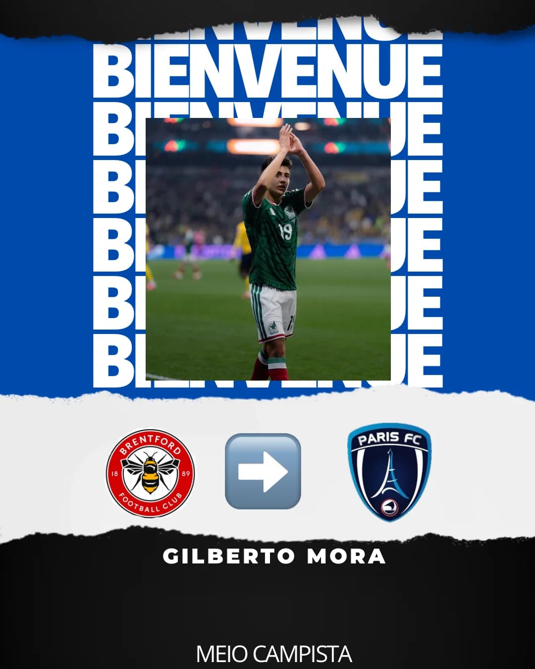 Gilberto Mora é do Paris FC,Bienvenue craque🤩🔵⚪️🇲🇽