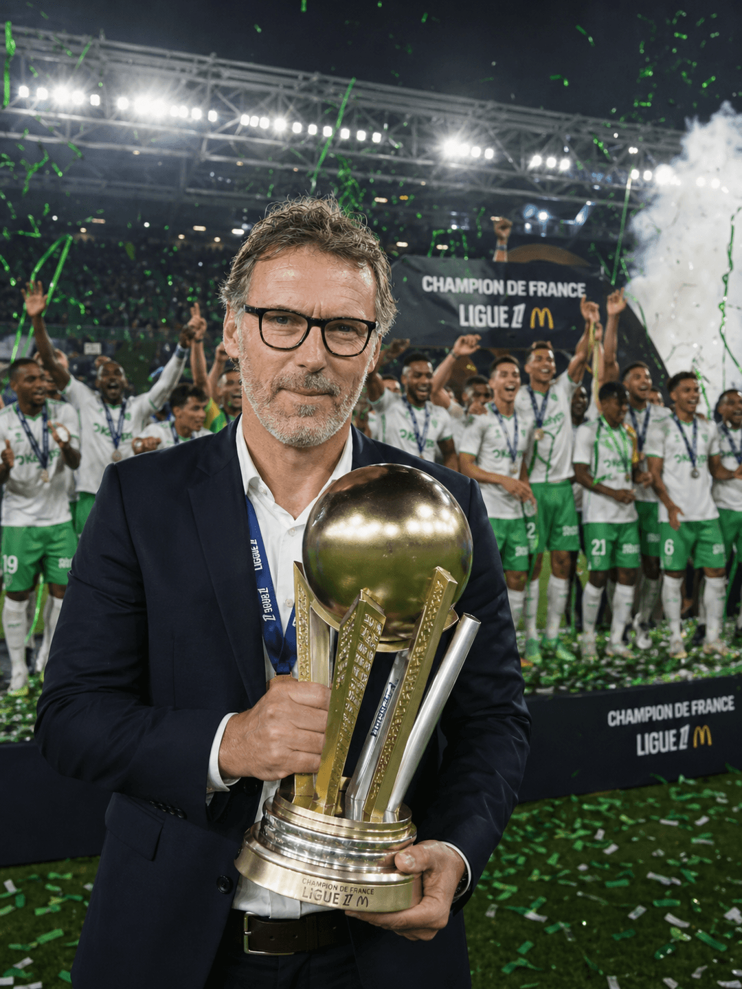 Champion de France 🇫🇷 Após 49 anos o Saint Ettiene se consagra como campeão francês novamente ! Título decidido na última rodada, diant…