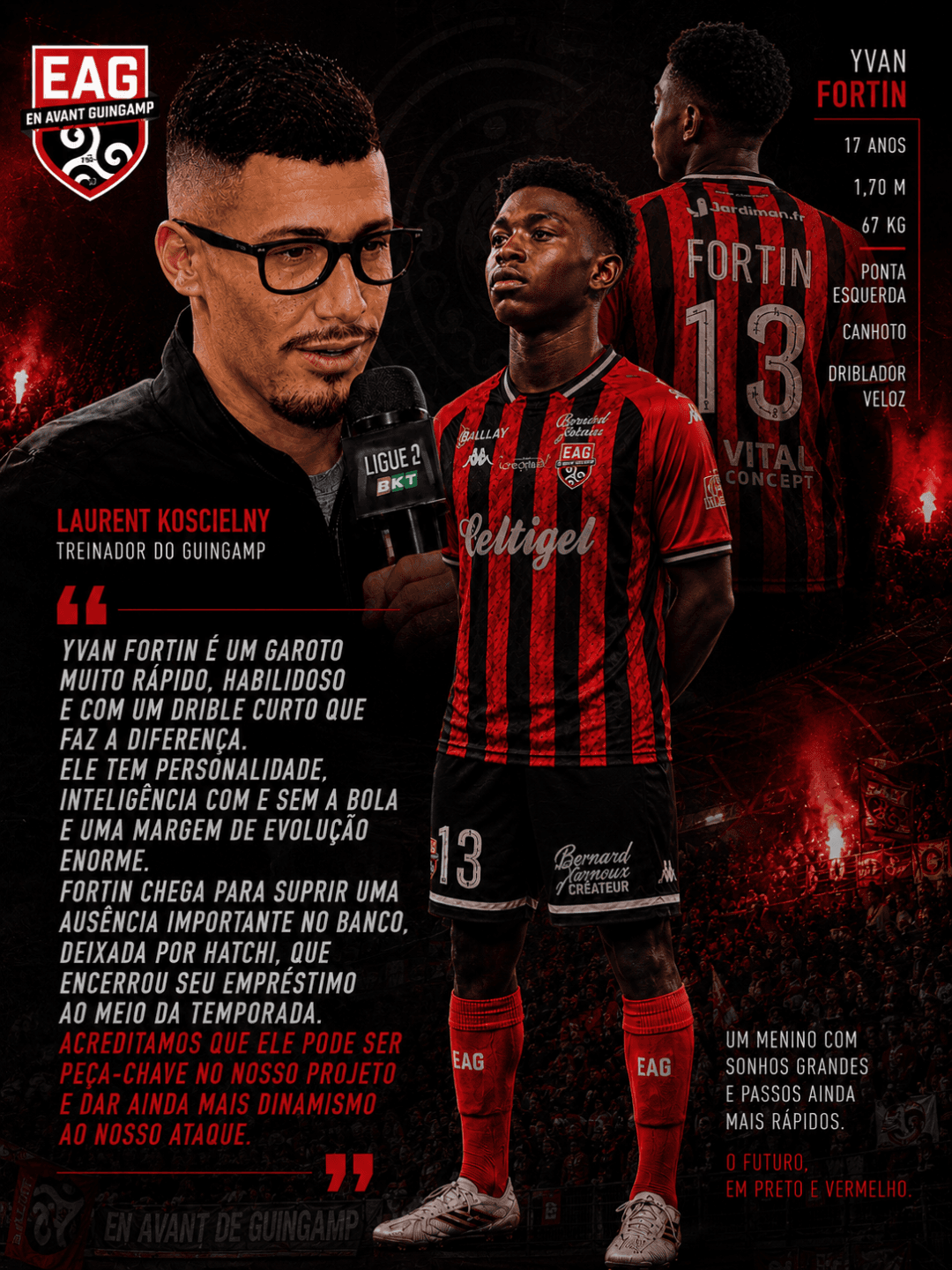Apesar da dura derrota fora de casa contra o Montpellier pela Liga2, Laurent ressaltou a estreia de Yvan pelo profissional "acreditamos q…