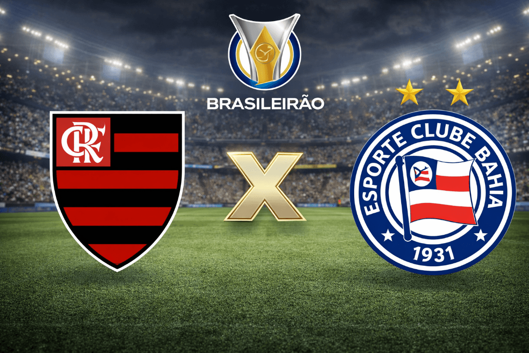 Vem jogão Aí FLA X ECB Escalação do Flamengo é Misto e um 4-4-2 Escalação do Bahia é os reservas e um 3-5-2