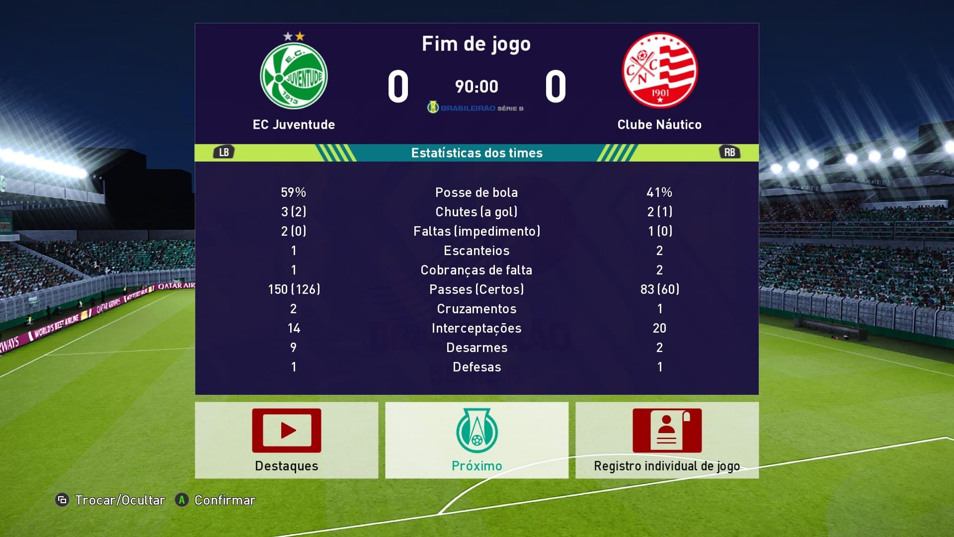 JOGO TRUNCADO!! Com desempenho abaixo da expectativa, Náutico empata o terceiro jogo seguido e vê o G4 ficar distante.