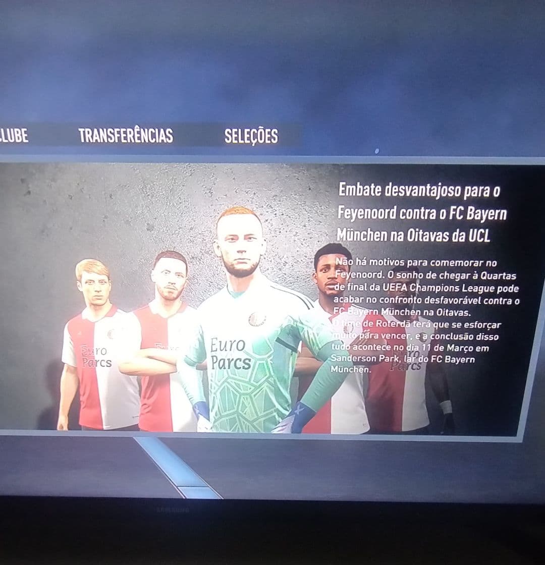 Depois de uma eliminação para o Barcelona na Champions,o Feyenoord volta mais forte e consegue passar para as oitavas novamente,mas dessa…
