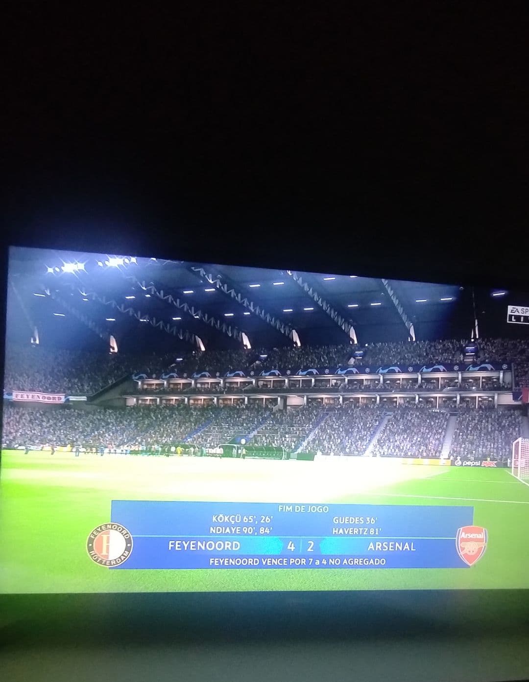 Depois de passar pelo Bayern,o Feyenoord consegue eliminar mais um gigante pelo caminho,o Arsenal🔥