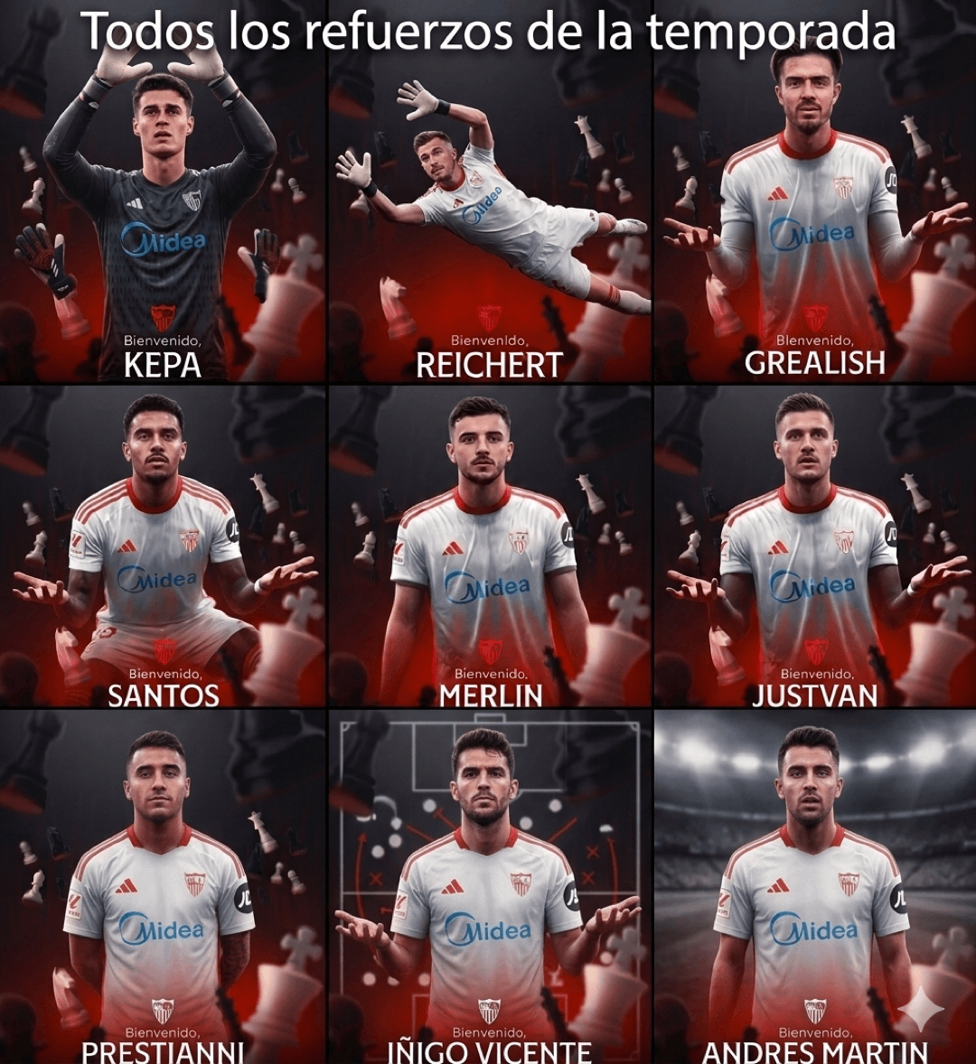 Comunicado Oficial : Sevilla announced 9 reforços Bienvenidos ao Sevilla.FC 🔥🤍❤️