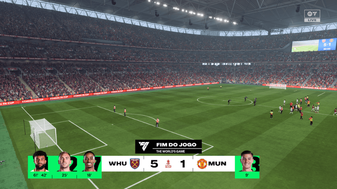 Wembley. QUE EXPERIÊNCIA 🤩 VAMOS A FINAL! Passamos o 🏎️ na equipe do Manchester United pela semifinais da competição mais antiga de clu…