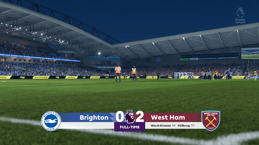 Pela 36ª rodada enfrentamos a equipe do Brighton fora de casa. Com a equipe reserva visando a final da FA Cup conseguimos outra important…